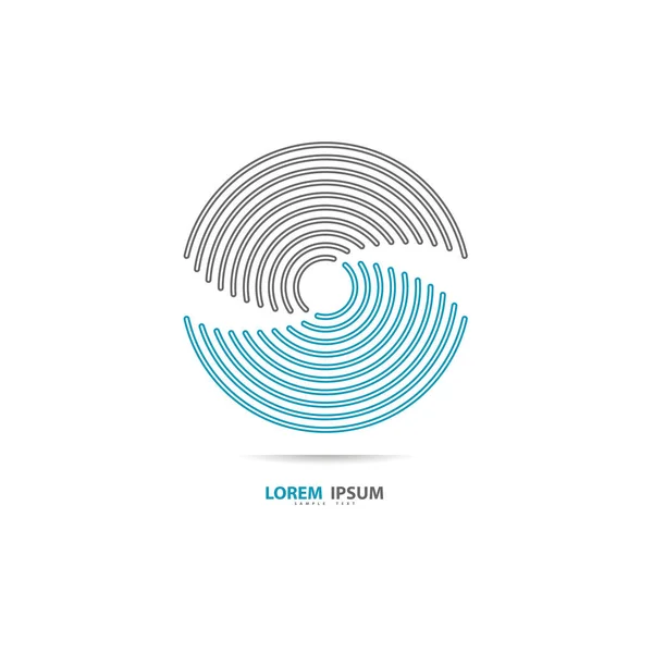 Абстрактний Дизайн Логотипу Логотип Кругової Вихрової Труби Векторні Ілюстрації — стоковий вектор