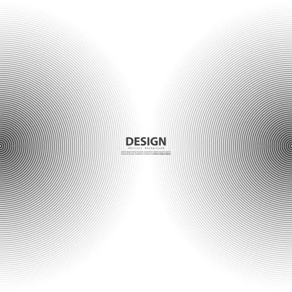 Fond Abstrait Ligne Cercle Modèle Rond Cercle Pour Onde Sonore — Image vectorielle