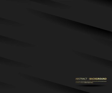 Karanlık ve gölgeli bir arka plan. Modern Siyah Tasarım Şablonu. vektör illüstrasyonu.