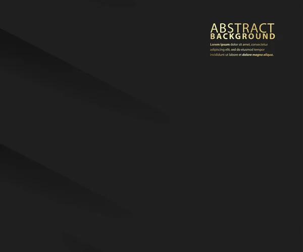 Dark Shadow Abstract Background Modern Black Design Template Vector Illustration — Image vectorielle