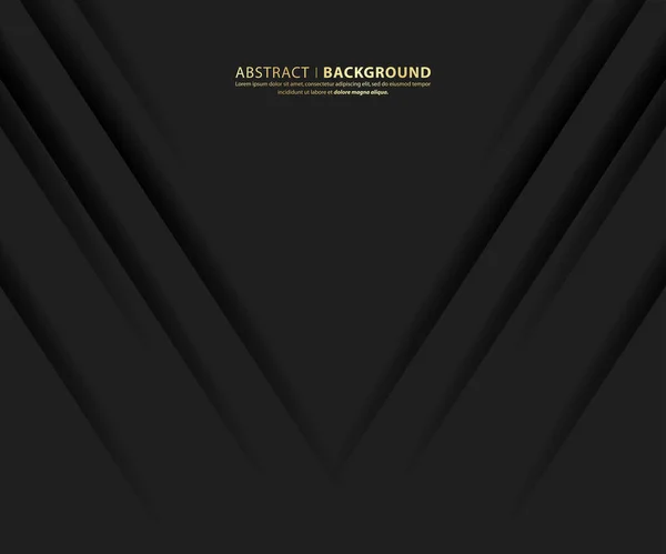 Fond Abstrait Sombre Ombragé Modèle Design Noir Moderne Illustration Vectorielle — Image vectorielle