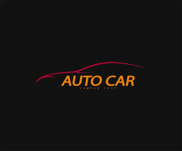 Abstrato Logotipo Carro Sinal Símbolo Empresa Automóvel Loja Automóveis Ilustração — Vetor de Stock