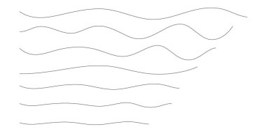 El çizgileri. Soyut desen dalgası basit, pürüzsüz desen, web tasarımı, tebrik kartı, tekstil, teknoloji arka planı, Eps 10 vektör illüstrasyonu