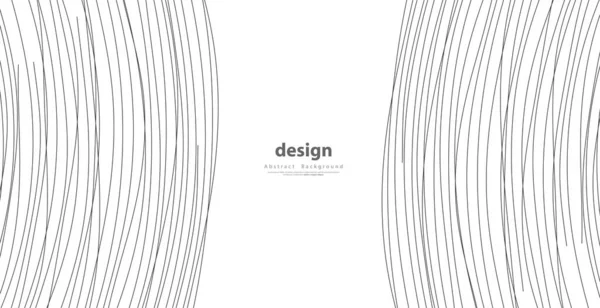 Lignes Dessinées Main Onde Motif Abstraite Simple Sans Couture Motif — Image vectorielle