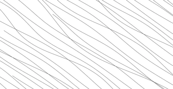 Linee Disegnate Mano Astratto Modello Onda Semplice Senza Soluzione Continuità — Vettoriale Stock