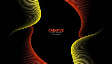 Soyut renkli dalgalı çizgili arka plan. Kıvrımlı düz tasarım Fikirleriniz için tasarlayın, pankartlar, afişler, posterler, duvar pedalları. Eps10 vektör illüstrasyonu.