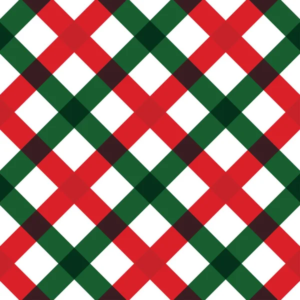Kerstpatroon Eenvoudige Retro Geometrische — Stockvector