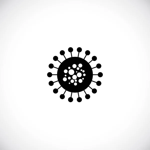 Virussymbol Illustration Vektor Zeichen Symbol Covid Virus Oder Corona Virenkonzept — Stockvektor