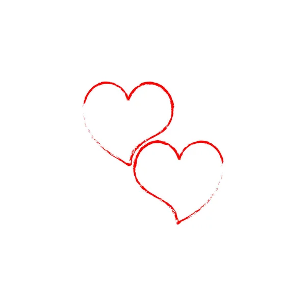 Herzform Vektor Skizze Illustration Kann Für Die Gestaltung Von Valentinstag — Stockvektor