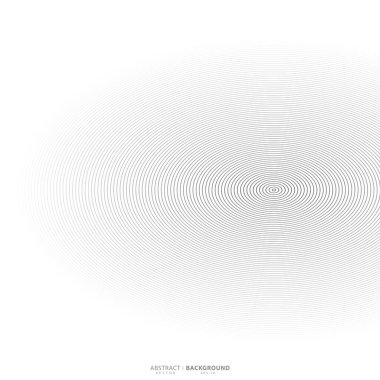 Soyut çember çizgisi arkaplanı. Yuvarlak desen. Ses dalgası için daire çiz. Vektör - İllüstrasyon