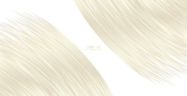 Soyut altın rengi lüks dalga arkaplanı. Tasarımınız için basit bir doku. gradyan arkaplan. Web siteleri, posterler, afişler, EPS10 vektörü için modern dekorasyon