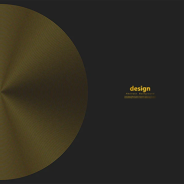 Élément Cercle Concentrique Bague Couleur Luxueux Illustration Vectorielle Abstraite Pour — Image vectorielle