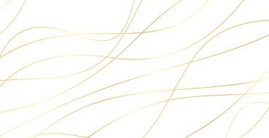 Altın dalgalı soyut bir arkaplan. Lüks kağıt kesimi arka plan, altın desen, yarım ton gradyan, kaplama şablonu, geometrik şekiller, modern minimal afiş. 3d Vektör illüstrasyonu.