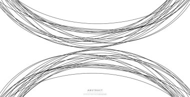 El çizgileri. Soyut desen dalgası basit, pürüzsüz desen, web tasarımı, tebrik kartı, tekstil, teknoloji arka planı, Eps 10 vektör illüstrasyonu