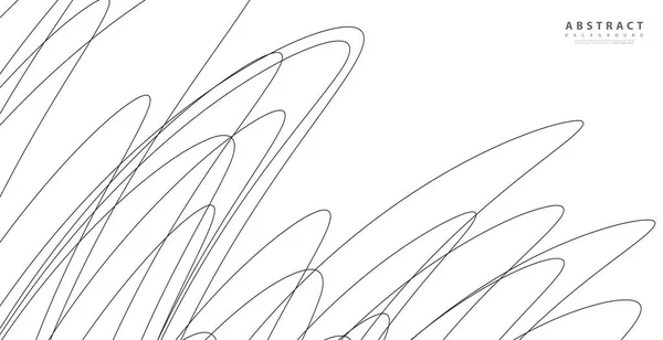 Linhas Desenhadas Mão Abstrato Onda Padrão Simples Sem Costura Padrão —  Vetores de Stock