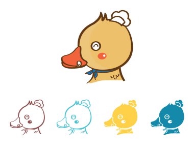 Sarı ördek ve şef şapkası logosu