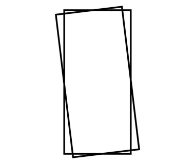 Kare kare. Geometrik soyut kare ögesi. Vektör illüstrasyonu