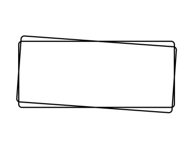 Kare kare. Geometrik soyut kare ögesi. Vektör illüstrasyonu