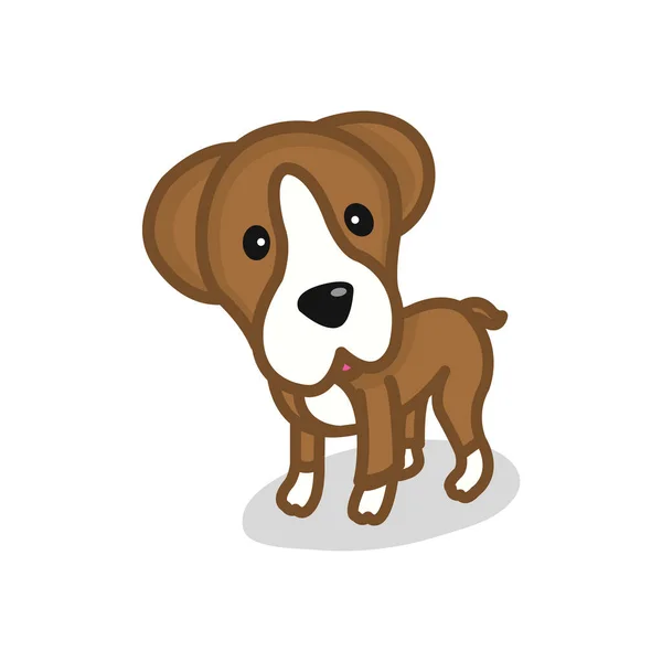 Dog Cartoon Cute Vector Illustration — Stock Vector