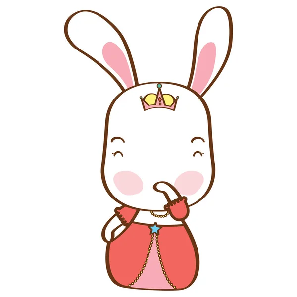 Tatlı Prenses Tavşan — Stok Vektör