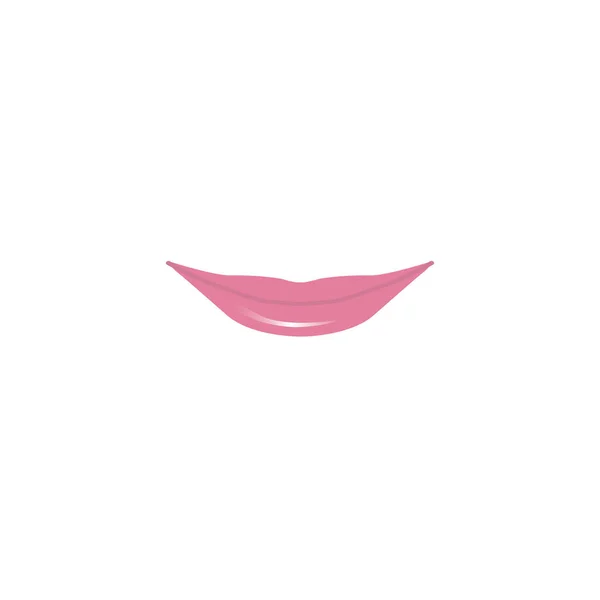 Cartoon Mouth Beautiful Woman Vector Illustration — ストックベクタ