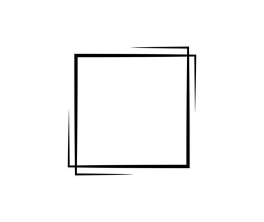 Kare kare. Geometrik soyut kare ögesi. Vektör illüstrasyonu