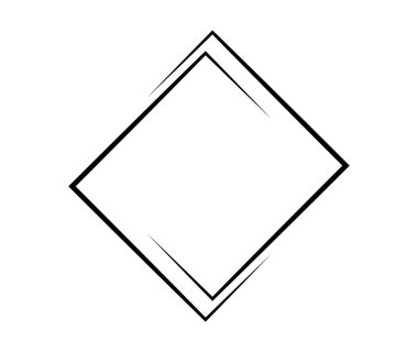 Kare kare. Geometrik soyut kare ögesi. Vektör illüstrasyonu