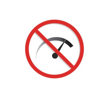 Hız simgesi yok. Hızlı Sürme İşareti. Trafik levhası hız limiti. Hızlı indirme.