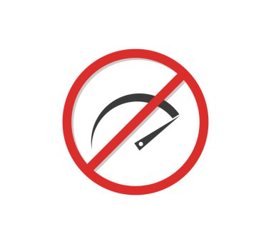 Hız simgesi yok. Hızlı Sürme İşareti. Trafik levhası hız limiti. Hızlı indirme.