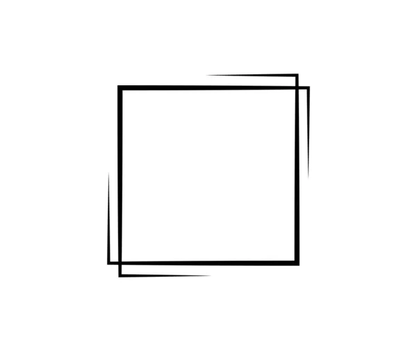 Vierkant Frame Geometrische Abstracte Vierkante Element Vectorillustratie — Stockvector