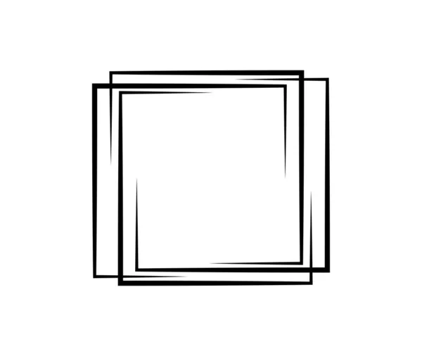 Kwadratowa Geometryczny Abstrakcyjny Pierwiastek Kwadratowy Ilustracja Wektora — Wektor stockowy