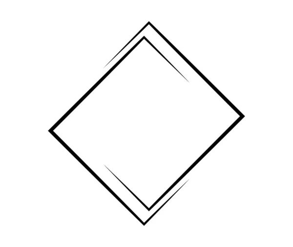 Quadro Quadrado Elemento Quadrado Abstrato Geométrico Ilustração Vetorial —  Vetores de Stock
