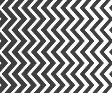 Siyah ve beyaz zigzag sembolü. Basit ve modern vintage arka plan. Web tasarımı, tebrik kartı, tekstil, Eps 10 vektör illüstrasyonu