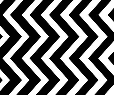 Siyah ve beyaz zigzag sembolü. Basit ve modern vintage arka plan. Web tasarımı, tebrik kartı, tekstil, Eps 10 vektör illüstrasyonu