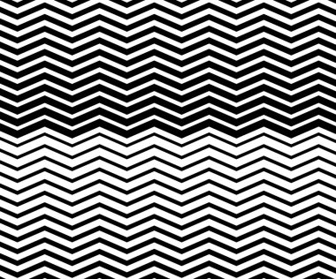 Siyah ve beyaz zigzag sembolü. Basit ve modern vintage arka plan. Web tasarımı, tebrik kartı, tekstil, Eps 10 vektör illüstrasyonu