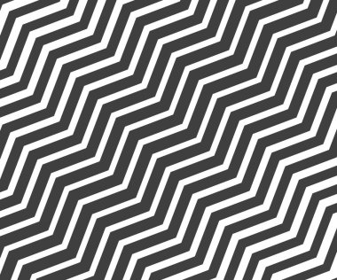 Siyah ve beyaz zigzag sembolü. Basit ve modern vintage arka plan. Web tasarımı, tebrik kartı, tekstil, Eps 10 vektör illüstrasyonu