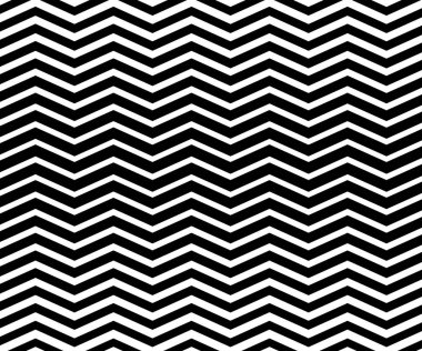 Siyah ve beyaz zigzag sembolü. Basit ve modern vintage arka plan. Web tasarımı, tebrik kartı, tekstil, Eps 10 vektör illüstrasyonu