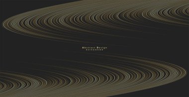 Abstract gold luxurious wave line background - simple texture for your design. Modern decoration for websites, posters, banners, EPS10 vector