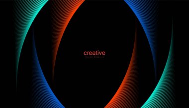 Soyut renkli dalgalı çizgili arka plan. Kıvrımlı düz tasarım Fikirleriniz için tasarlayın, pankartlar, afişler, posterler, duvar pedalları. Eps10 vektör illüstrasyonu.