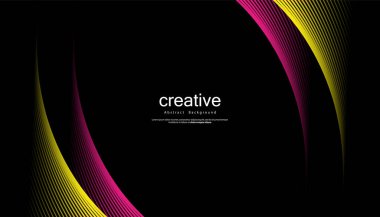 Soyut renkli dalga çizgisi vektör arkaplanı. Fikirleriniz için çizgi eğrisi modern tasarım, afişler, afişler, posterler. Eps10 vektör şablonu.