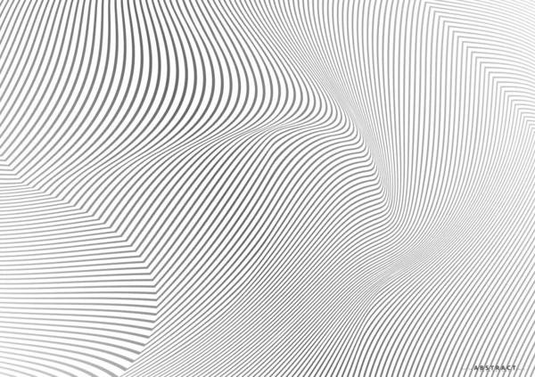 Abstract Warped Diagonal Striped Background Vector Curved Twisted Slanting Waved — 스톡 벡터