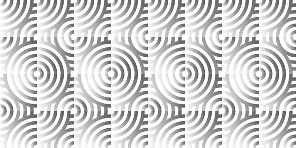 Абстрактні Лінії Геометричний Безшовний Візерунок Округлений Візерунок Векторний Повторюваний Нескінченний — стоковий вектор