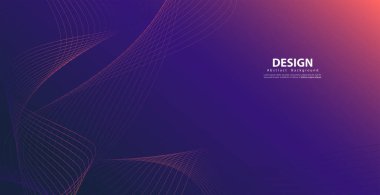 Dalga çizgilerine göre soyut teknoloji arka planları. Eğri modern model. Vektör illüstrasyonu EPS 10.