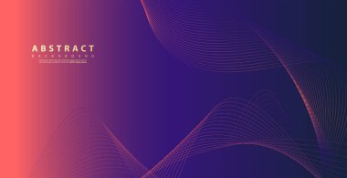 Dalga çizgilerine göre soyut teknoloji arka planları. Eğri modern model. Vektör illüstrasyonu EPS 10.