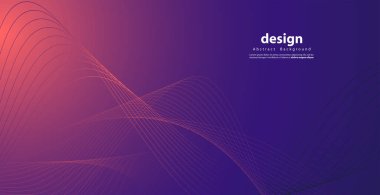 Dalga çizgilerine göre soyut teknoloji arka planları. Eğri modern model. Vektör illüstrasyonu EPS 10.