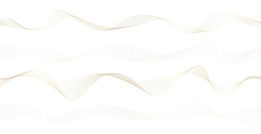 Altın çizgi dalgalı soyut bir arkaplan. Lüks bir şekilde. Teknik şablon. Dalgalı kıvrımlı, düz çizgili. Vektör illüstrasyonu.