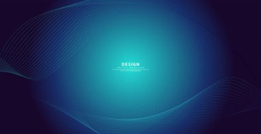 Dalga çizgilerine göre soyut teknoloji arka planları. Eğri modern model. Vektör illüstrasyonu EPS 10.