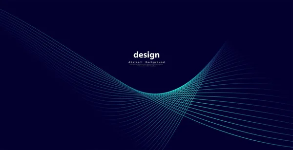 Fondos Tecnología Abstracta Por Fondo Líneas Onda Curva Patrón Moderno — Vector de stock