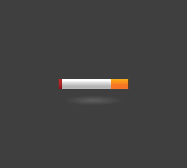 Smoking Cigarette Icon Flat Design Style Vector Illustration — ストックベクタ