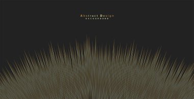 Soyut altın arkaplan. Altın çizgi dalgası. Lüks bir şekilde. Vektör illüstrasyonu.